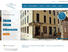 Tablet Screenshot of hostalciutadella.com